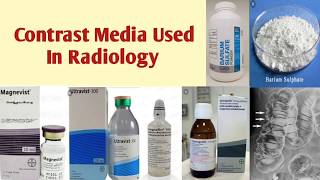 Contrast Media Used In Radiology [upl. by Paulina]