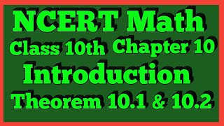 Theorem 101 amp 102 Intro to Circle  Chapter 10  NCERT  Class 10th Math [upl. by Aizirk]