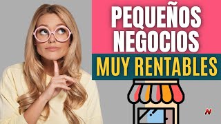 20 Ideas De Pequeños Negocios Rentables🚀 Con Mínima Inversión 👌 [upl. by Petracca200]