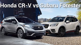 2020 Honda CRV vs 2020 Subaru Forester Which is better [upl. by Coveney]