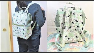 リュックサックの作り方 ワイヤー入り Wire backpack 後編 完成編② [upl. by Rosmunda]