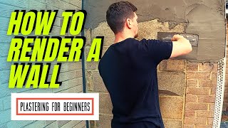 How To Render A Wall  COMPLETE BEGINNERS GUIDEFULL PROCESS [upl. by Bartolomeo]