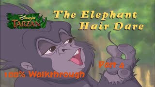 Disneys Tarzan PS1 100 Walkthrough  Part 4  Level 3 The Elephant Hair Dare Hard [upl. by Aggy]