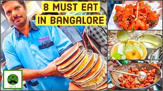 Bangalore Street Food MUST visit Places  Indian Food  Best of Veggie Paaji [upl. by Okiram]