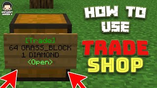 How to use Trade Shop plugin Best Trading plugin for SMPs  How to Minecraft  JDG [upl. by Henryson664]