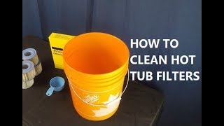 How To Clean Hot Tub Filters For Cheap [upl. by Kaehpos]