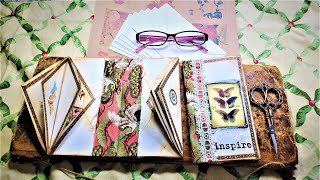 GOT ENVELOPES QUICK EASY NOSEW POCKET BOOKLET Fun for a JUNK JOURNAL The Paper Outpost [upl. by Nosidam542]