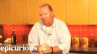 Chef Mario Batali Shows How to Make Cannoli Dough [upl. by Rukna794]