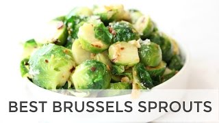 The Best Brussels Sprouts Recipe  Easy Healthy Side Dish [upl. by Naugan223]