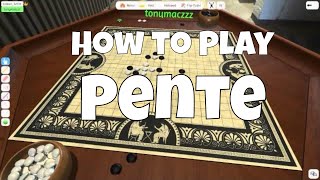 How to Play Pente aka Go Bang [upl. by Eblehs69]