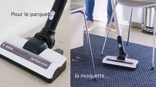 Aspirateur sans fil Unlimited de Bosch  brosse motorisée HighPower [upl. by Attecnoc861]