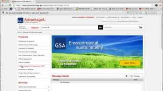 Federal Strategic Sourcing Initiative FSSI OS3 GSA Advantage Tutorial [upl. by Rosenquist74]