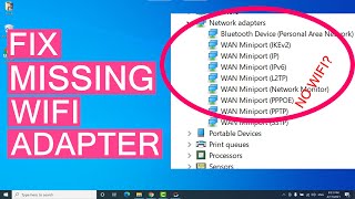 How To Fix Wireless Adapter Missing In Windows 10  Get WiFi Adapter Back [upl. by Viking791]