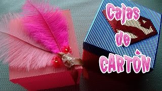 Cómo hacer cajas de cartón│CandyBu [upl. by Lucania235]