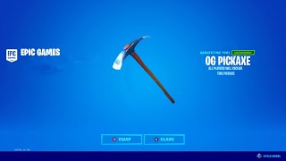 HOW TO GET THE OG DEFAULT PICKAXE IN FORTNITE [upl. by Eiramllij928]