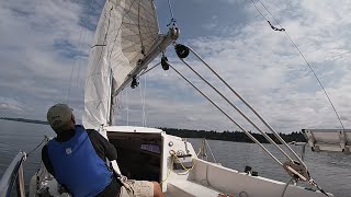 Singlehand Your Small Sailboat  Tips for Beginners  Catalina 22  Jims Little Boat [upl. by Liederman]