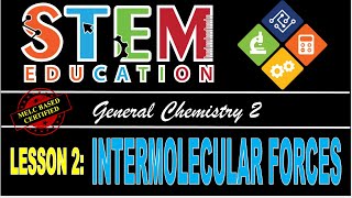 INTERMOLECULAR FORCES  GENERAL CHEMISTRY 2 [upl. by Yerhpmuh]