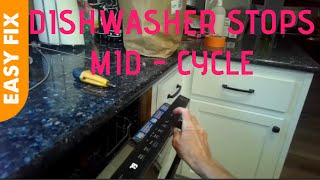 ✨ DISHWASHER STOPS MIDCYCLE EASY FIX ✨ [upl. by Whalen401]