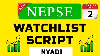 NEPSE Watchlist  NYADI DAY 2 Analysis [upl. by Jezreel]