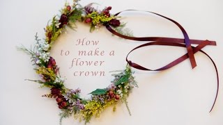 How to make a flower crown [upl. by Ayatan]