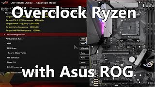 Overclocking Ryzen with an Asus ROG Motherboard BIOS settings overview Pt 1 [upl. by Koy]