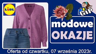 LIDL  Oferta od Czwartku 07092023  Modowe Okazje [upl. by Llehcal]