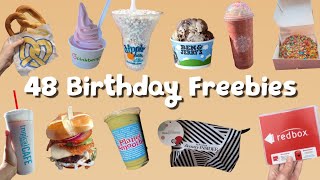 48 Birthday FREEBIES 2023 [upl. by Ynetsed910]