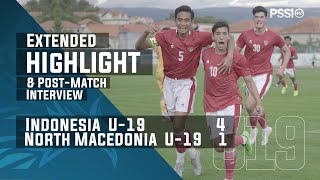 U19 International Friendly Match  Indonesia 4  1 North Macedonia with PostMatch Interview [upl. by Mide899]