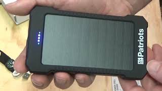 Patriot Power Cell Solar Powered Rugged USB Battery Pack Unboxing [upl. by Brotherson234]