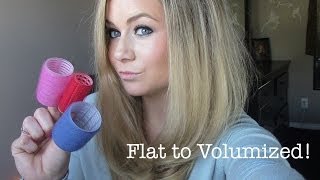 Volumized Hair using Velcro Rollers [upl. by Faux]