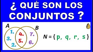 QUE SON LOS CONJUNTOS [upl. by Pierro]