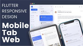 Flutter Fully Responsive Design for Web Tab and Mobile [upl. by Tayib916]