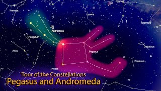 Pegasus and Andromeda Constellation Video—Astronomy [upl. by Akirderf]