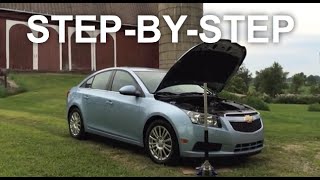 Chevy Cruze Serpentine Belt Replacement  EASY FIX [upl. by Blinny820]