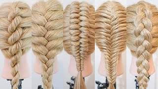 5 Easy Basic Braids  How To Braid for Beginners  Hairstyles for Medium amp Long Hair [upl. by Zwiebel]