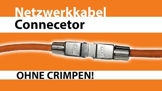 Cat7 Kabel Connector  Kabel flicken ohne Werkzeug RJ45 [upl. by Lleumas]