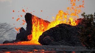 Scenes from the Volcanic Eruption in Hawaii Lava Ash and Toxic Fumes [upl. by Goody151]