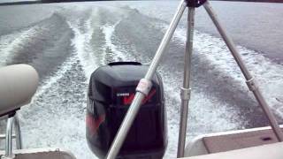 2004 Lowe SunCruiser Tahiti 224 with a 150hp Yamaha VMAX running with McFadden Marine [upl. by Sedberry]