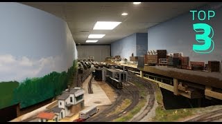 DCCTRAIN Layout tour of Johns HO Scale quotKanawha and Lake Eriequot Part 1 [upl. by Earahs22]