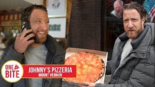 Barstool Pizza Review  Johnnys Pizzeria Mount Vernon NY [upl. by Nosaes]