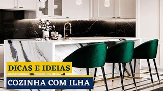 COZINHA COM ILHA  DICAS de COMO FAZER [upl. by Nnylrefinnej]