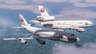 Near Collision Over Japan  Boeing 747 Almost Crash with a DC10  Japan Airlines MidAir Incident [upl. by Moberg]