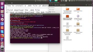 How to install deb file using command in Ubuntu [upl. by Godiva]