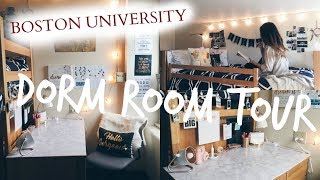 DORM ROOM TOUR  boston university freshman [upl. by Ahsyak722]