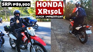 HONDA XR150L Quick Impressions│DualSport for Beginners [upl. by Ciccia30]