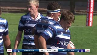 Premier Interschools Rugby 2021  Paarl Boys High vs Grey College [upl. by Weinhardt954]