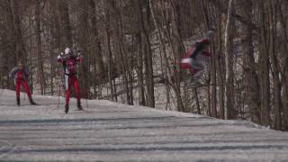 nordic skiing stunts HD  fun [upl. by Enneyehc816]