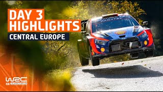 Day 3 Highlights  WRC Central European Rally 2023 [upl. by Aeneg]