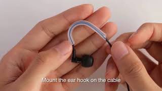 How to fit the ear hooks [upl. by Ecirtael]