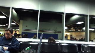 Raw footage  St Louis airport tornado hitting concourse C10 [upl. by Ogeid]